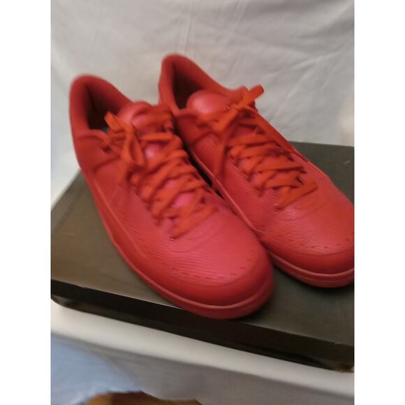 Nike Men's Size 14 AIR JORDAN 2 RETRO LOW GYM RED 832819-606 - Picture 1 of 9